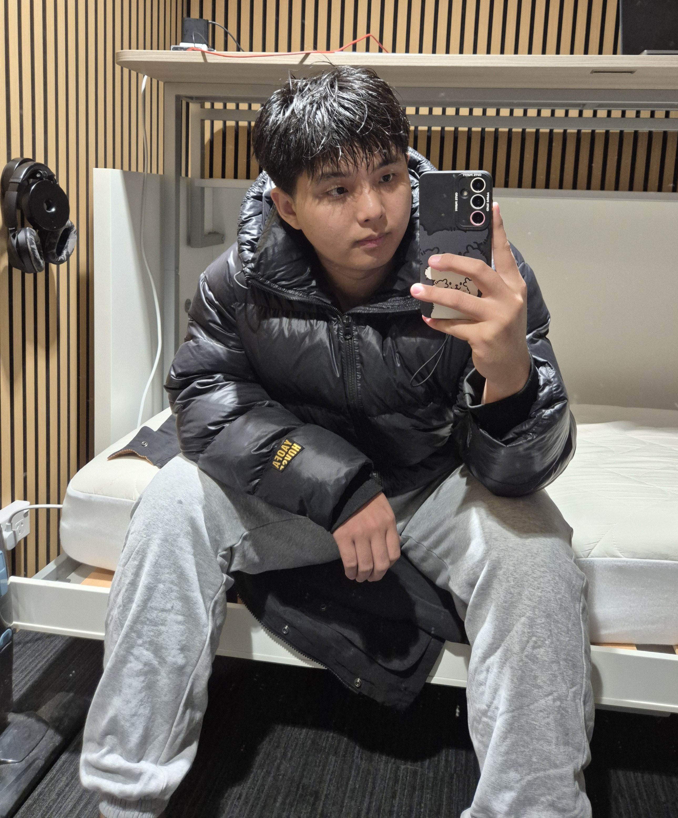 洗了个澡