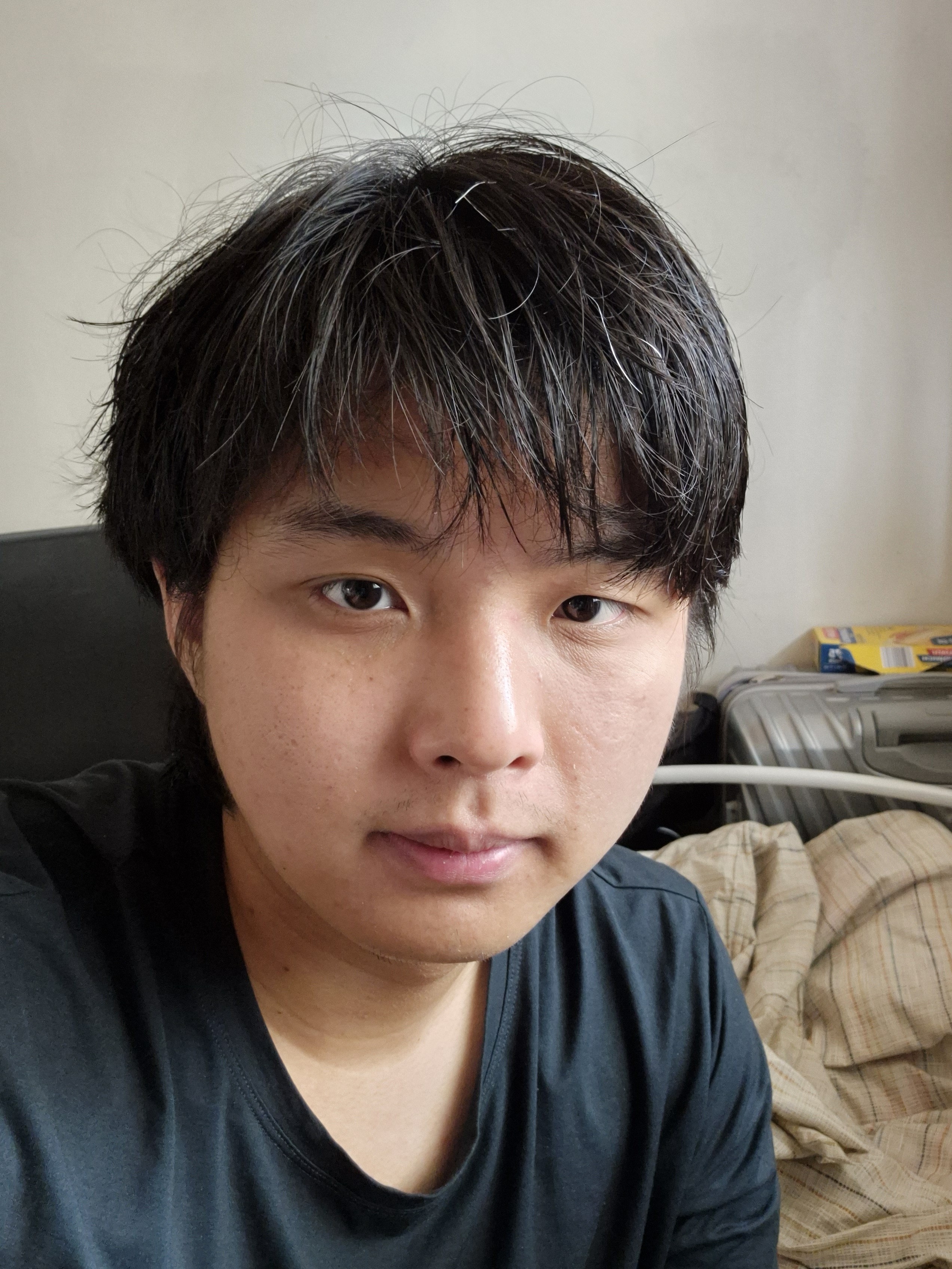 胖了且长发